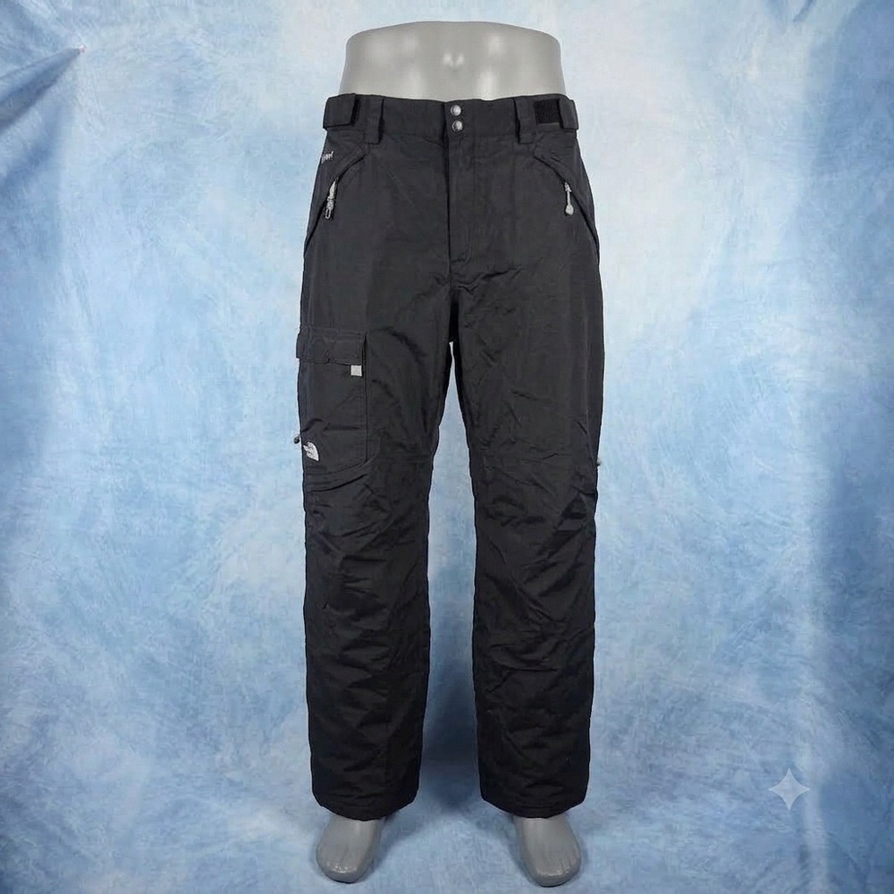The North Face HyVent Mens XL Black Waterproof Ski Snowboard Cargo Pants Snow